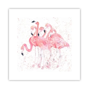 Pôster - Conjunto cor-de-rosa - 30x30 cm