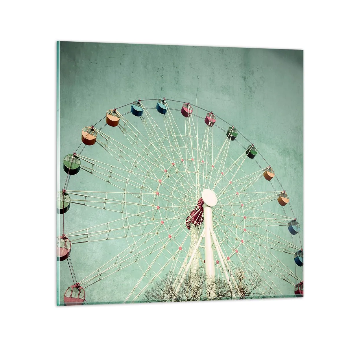 Quadro em vidro - Diverte-te - 60x60 cm