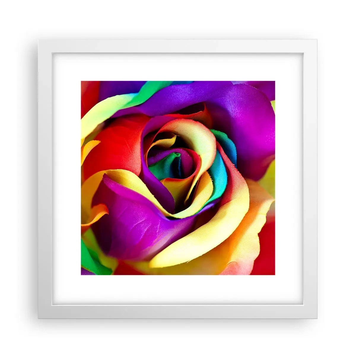 Pôster em moldura branca - É impossível - 30x30 cm