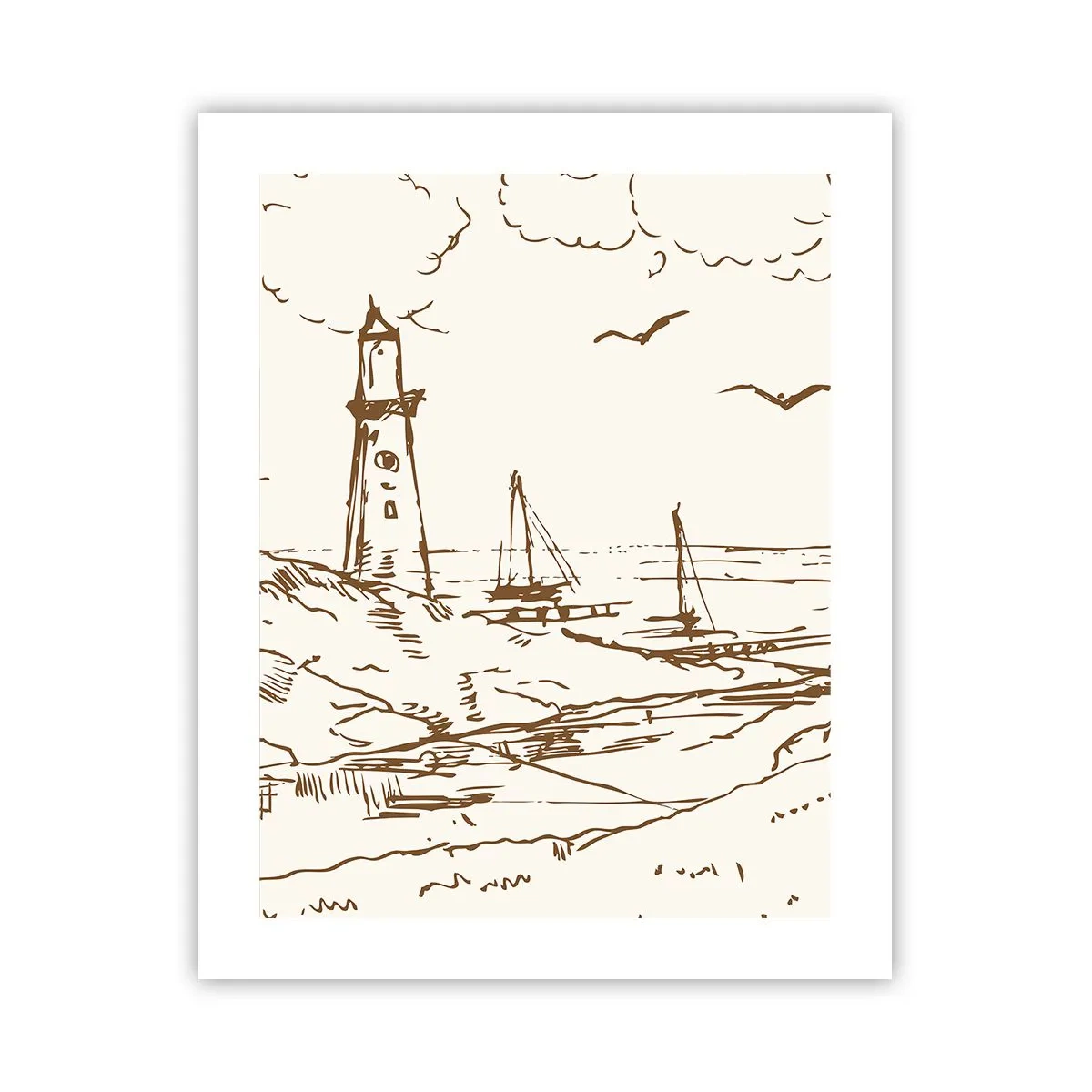 Pôster - Esboço das memórias do verão - 40x50 cm