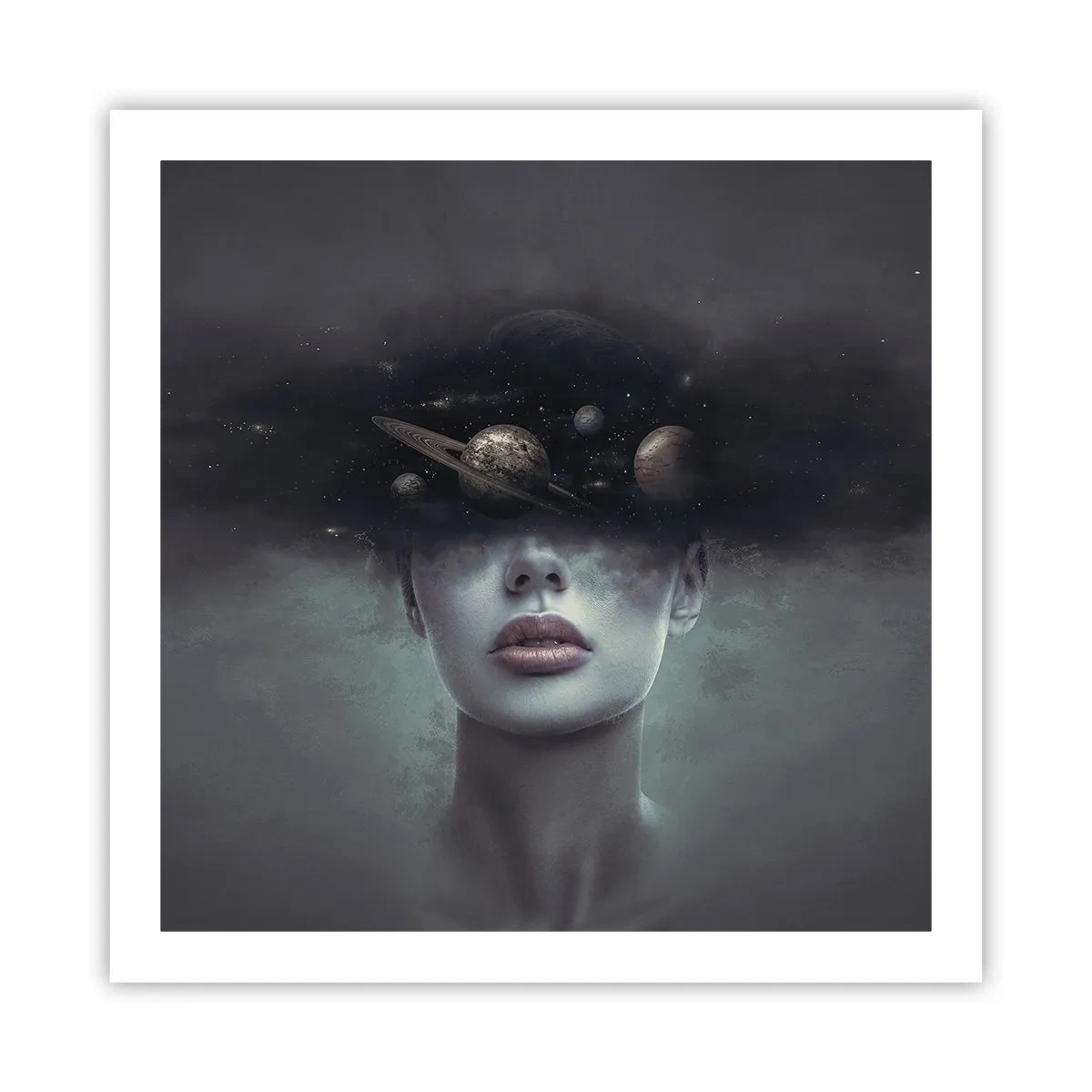 Pôster - E os planetas estão a enlouquecer... - 60x60 cm