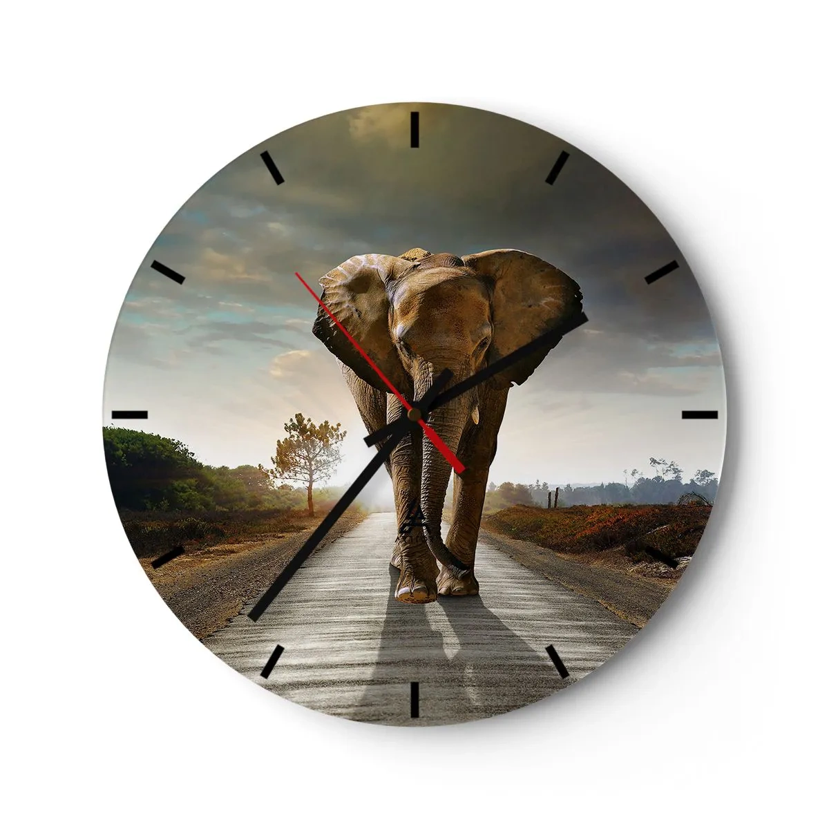Relógio de parede - Relógio em vidro - Não faz parte da composição da porcela - 40x40 cm