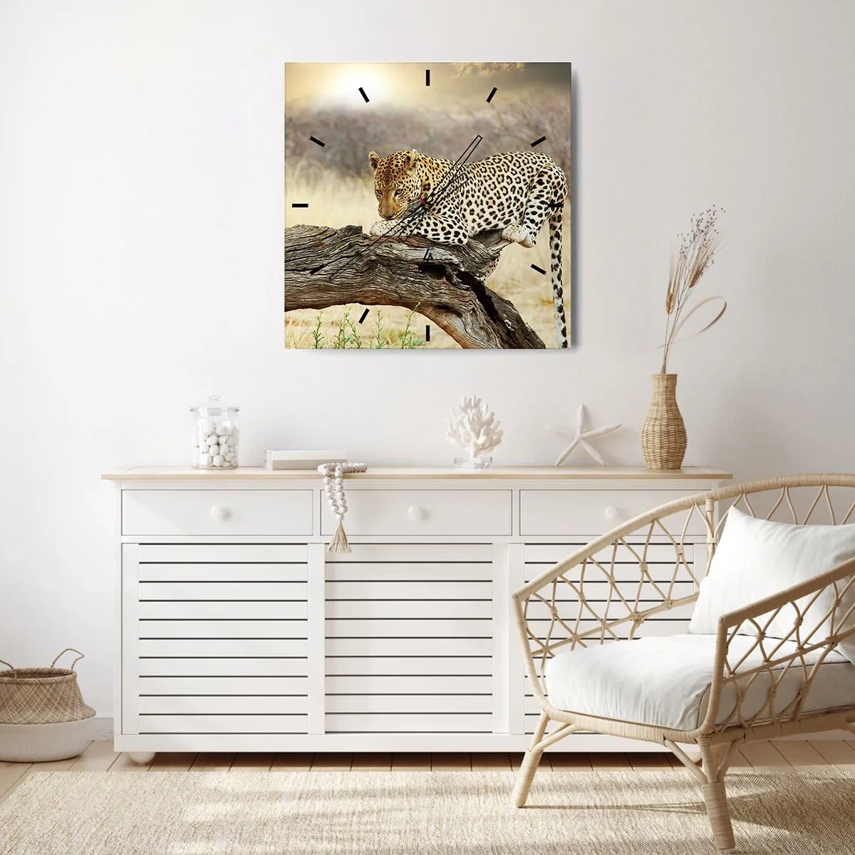 Relógio de parede - Relógio em vidro - Eu sigo o meu próprio caminho - 40x40 cm