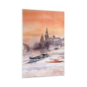 Quadro em vidro - Pôr do sol real - 70x100 cm