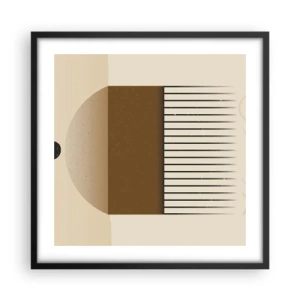 Pôster com moldura preta - Diferentes estados - 50x50 cm
