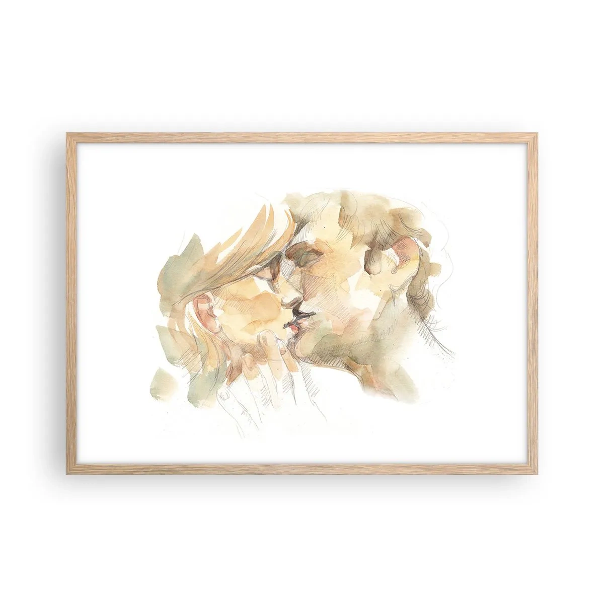 Pôster com moldura de carvalho claro - A outra metade foi encontrada? - 70x50 cm