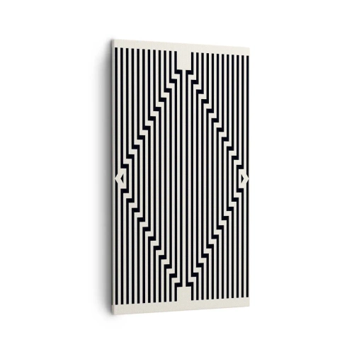 Quadro em tela - Ilusão geométrica - 45x80 cm