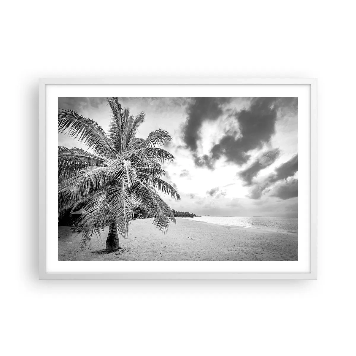 Pôster em moldura branca - Quando anseia por solidão... - 70x50 cm