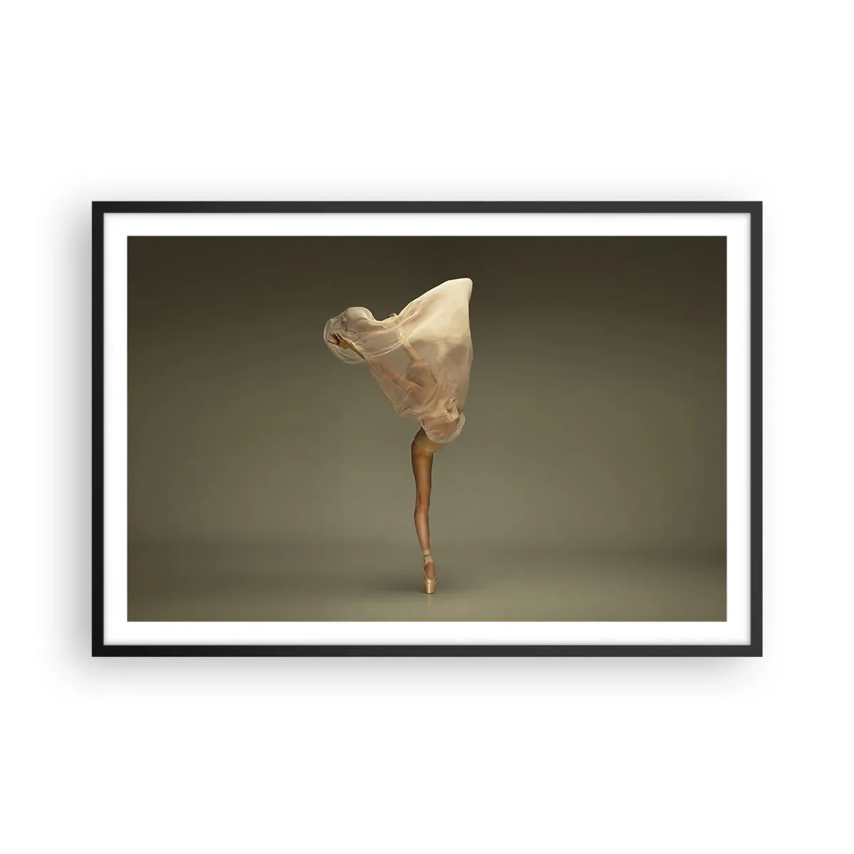 Pôster com moldura preta - Prestes a voar - 91x61 cm