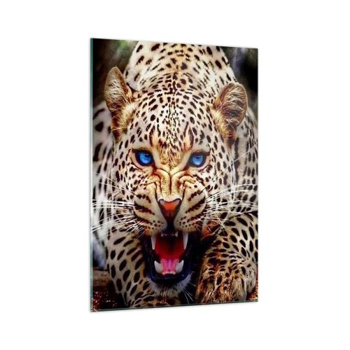 Quadro em vidro - A raiva não afeta a beleza - 70x100 cm