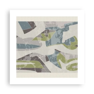 Pôster - Composição atrás do vidro - 40x40 cm