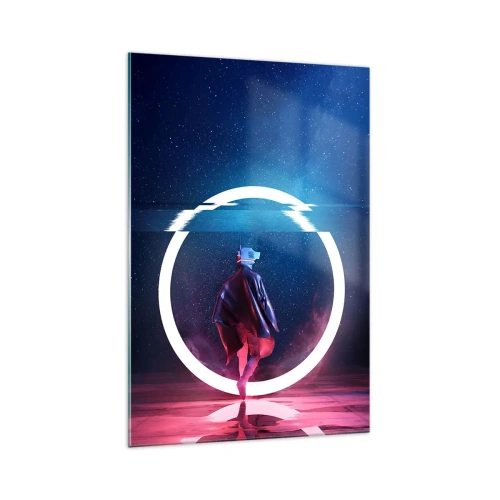 Quadro em vidro - Entre Mundos - 70x100 cm