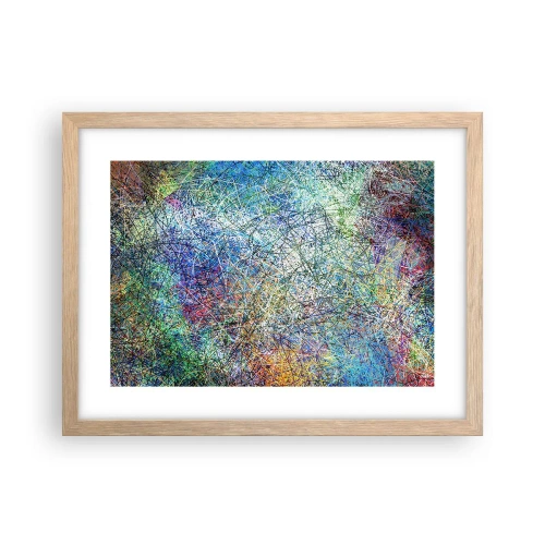 Pôster com moldura de carvalho claro - Não é assim tão simples - 40x30 cm