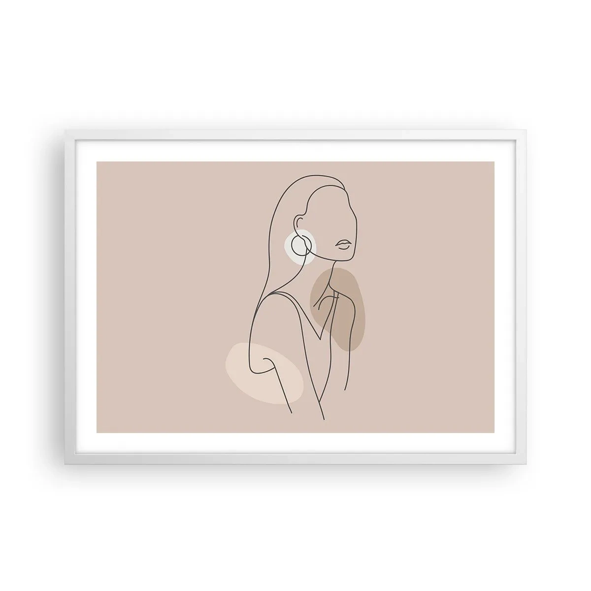 Pôster em moldura branca - Um ícone da feminilidade - 70x50 cm