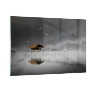 Quadro em vidro - Abrigo da chuva - 120x80 cm