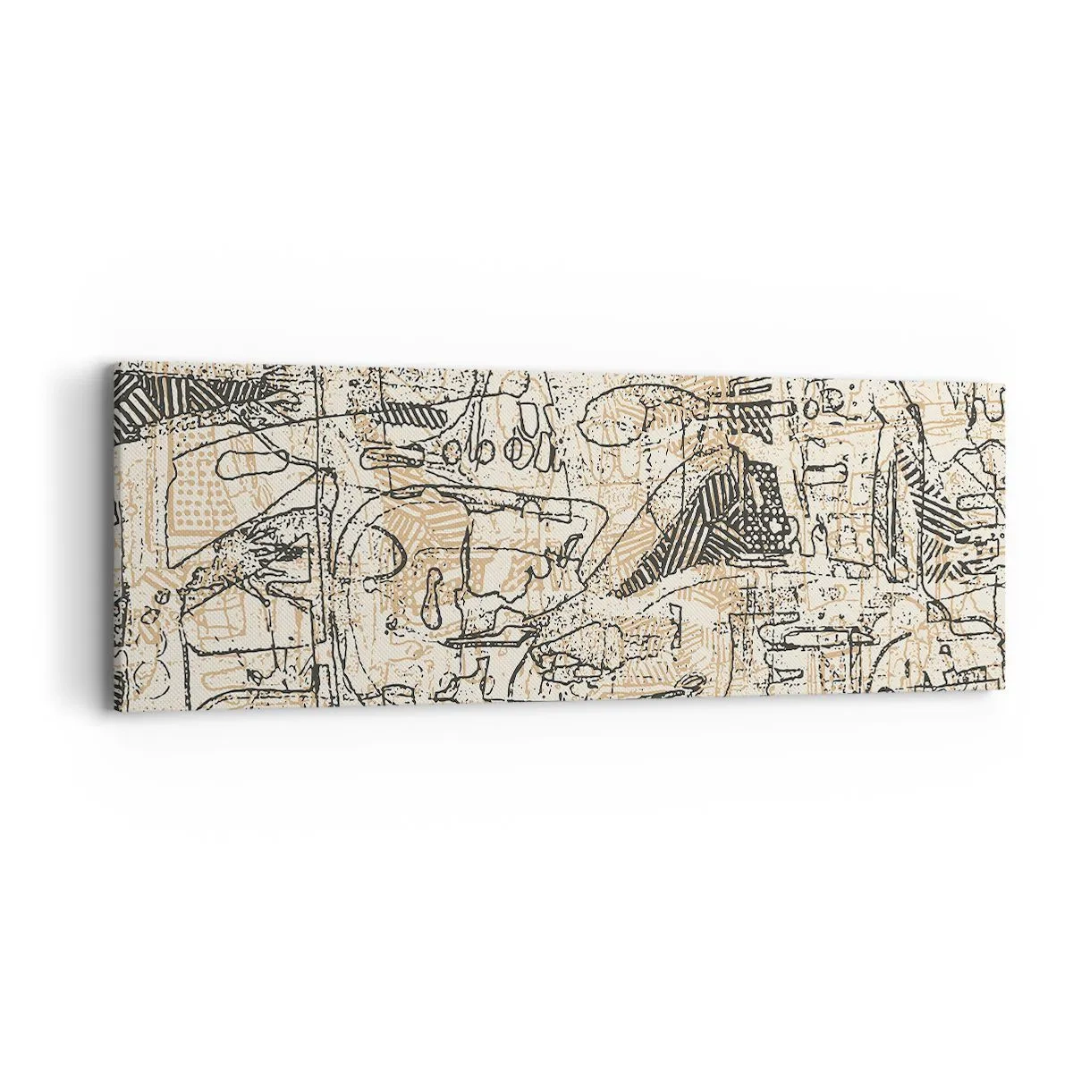 Quadro em tela - À espera de ser decifrado - 90x30 cm