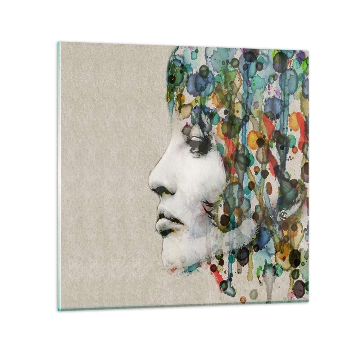 Quadro em vidro - Emergida das cinzas - 60x60 cm