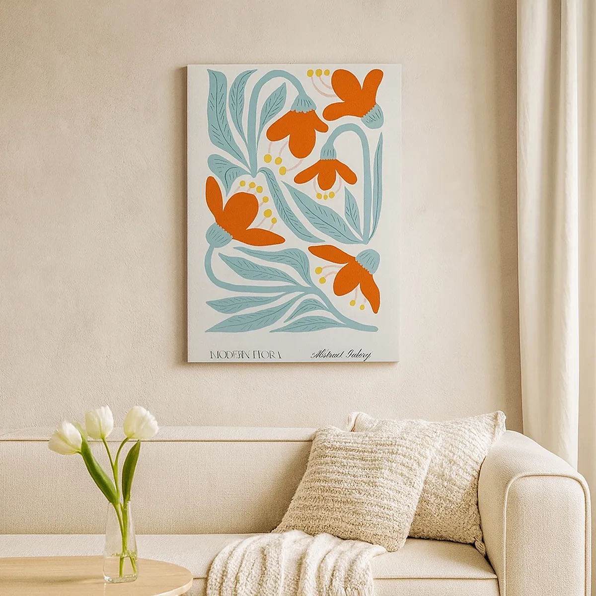 Quadro em tela - Em direção à terra, em direção ao sol - 50x70 cm