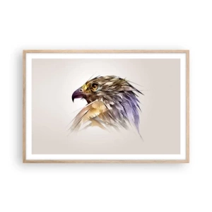 Pôster com moldura de carvalho claro - Retrato de um guerreiro - 91x61 cm