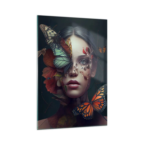 Quadro em vidro - Uma metamorfose maravilhosa - 70x100 cm