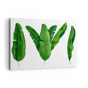 Quadro em tela - Simetria verde - 100x70 cm