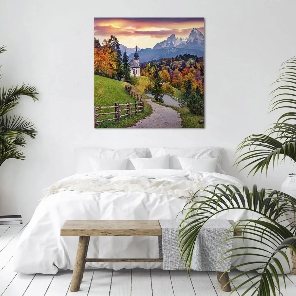 Quadro em tela - Paisagem como uma pintura - 60x60 cm