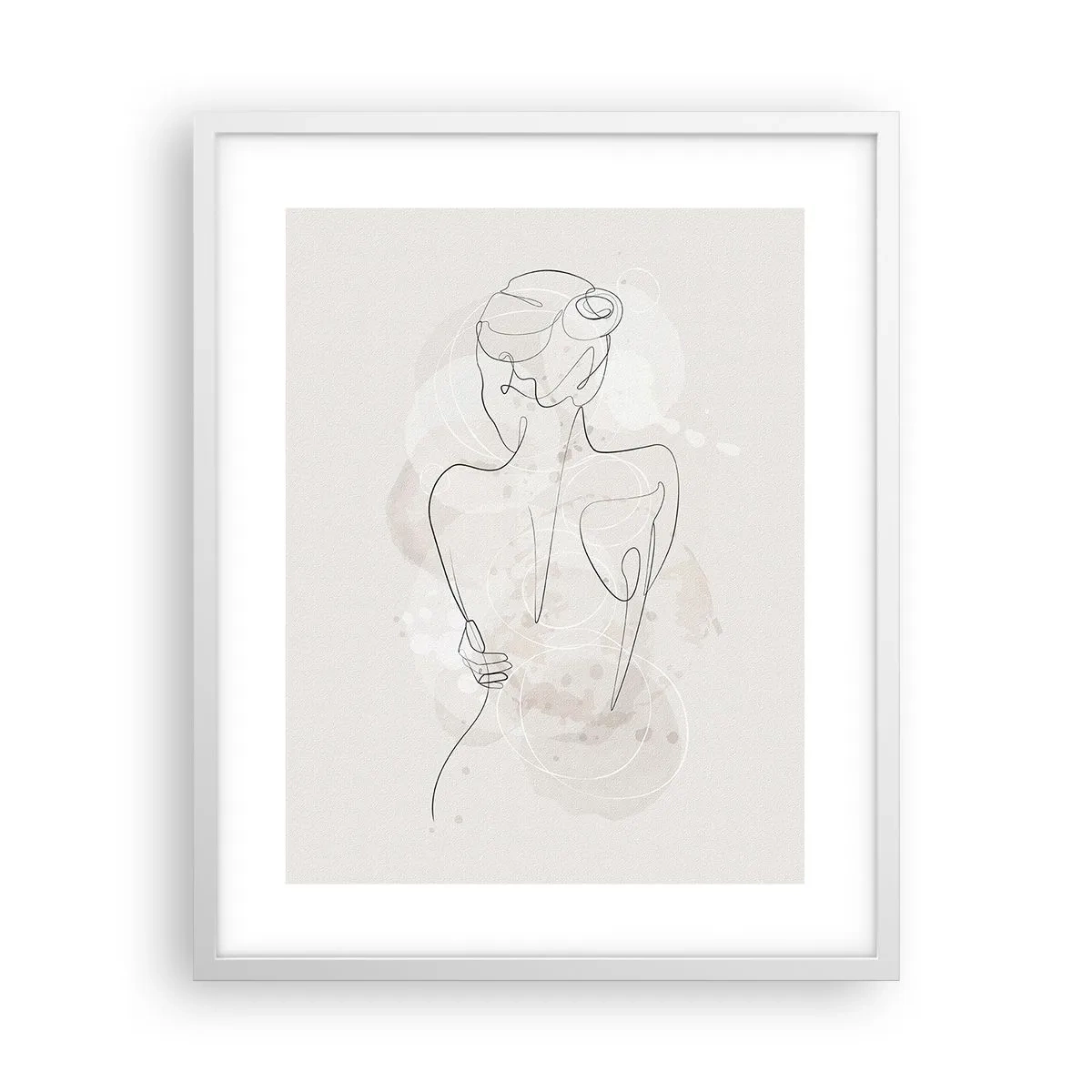 Pôster em moldura branca - Como um instrumento sensível - 40x50 cm