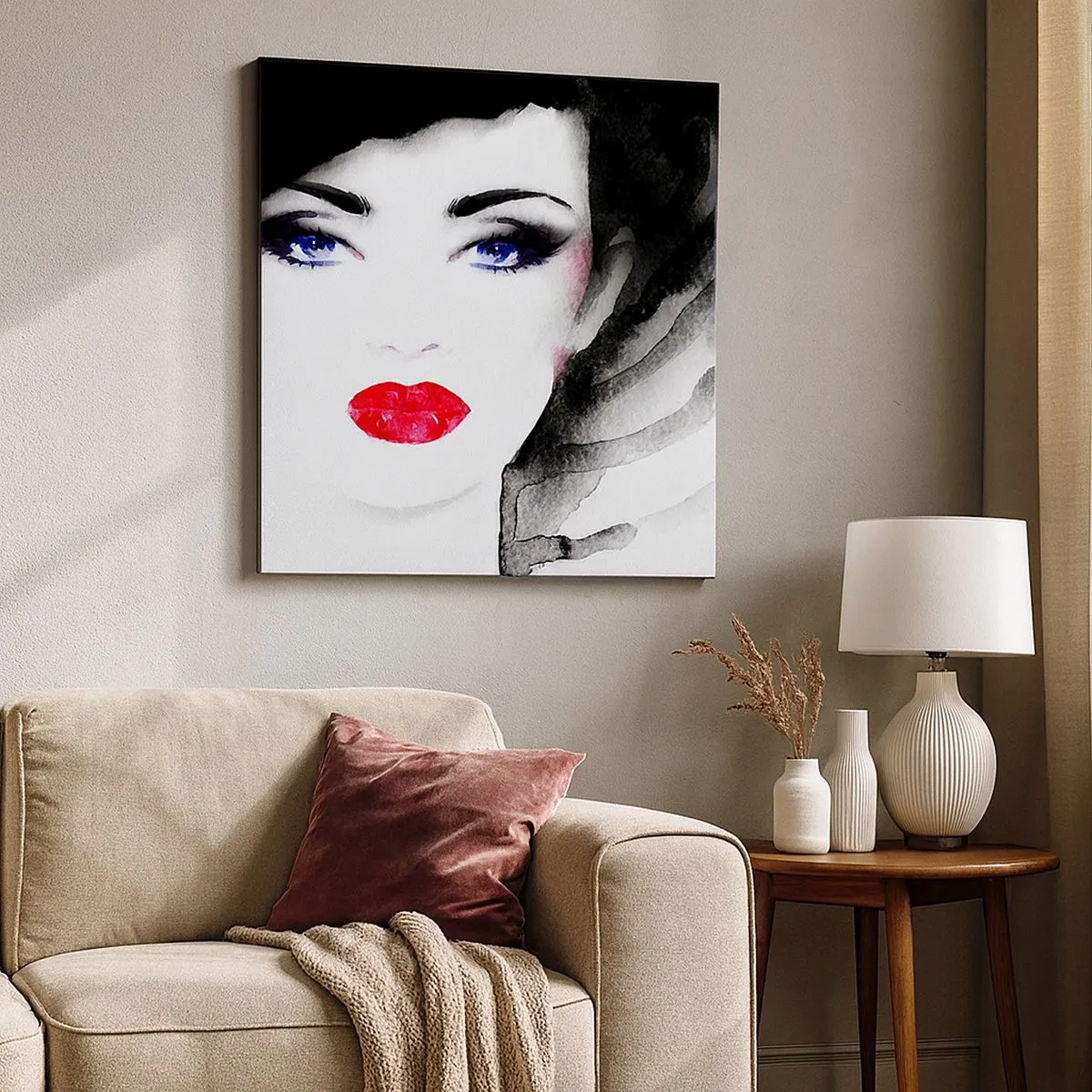 Quadro em tela - Repulsa e convoca - 30x30 cm