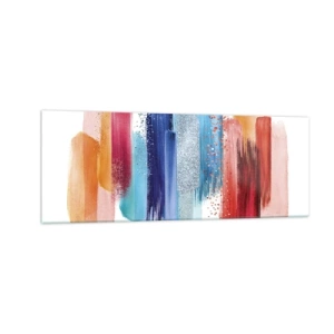 Quadro em vidro - Para cima e para baixo  - 140x50 cm