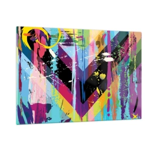 Quadro em vidro - De cima para baixo - 120x80 cm