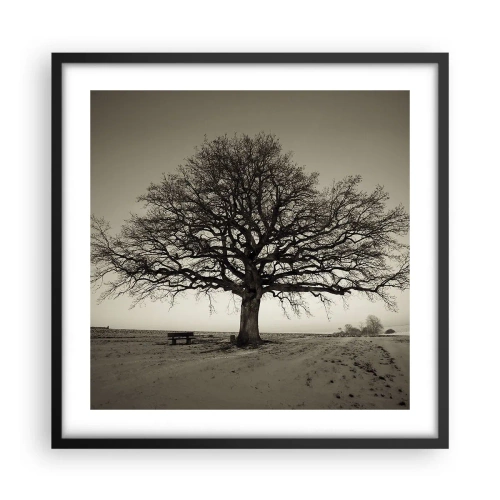 Pôster com moldura preta - Daqui para a eternidade - 50x50 cm