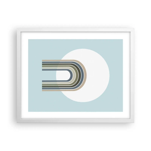 Pôster em moldura branca - Atração irresistível - 50x40 cm