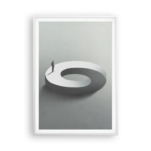 Pôster em moldura branca - Seja inteligente - 70x100 cm