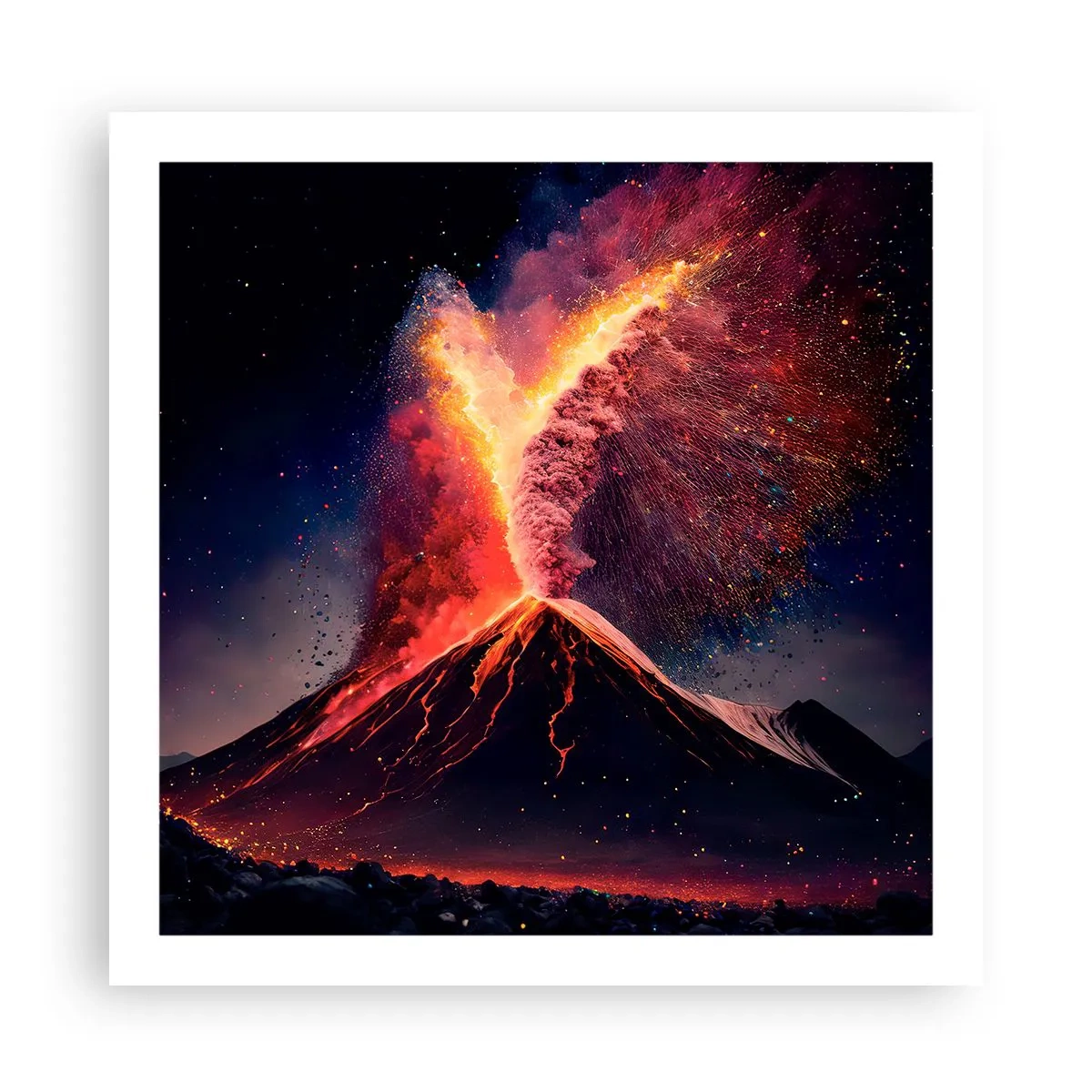 Pôster - Beleza e terror - 60x60 cm