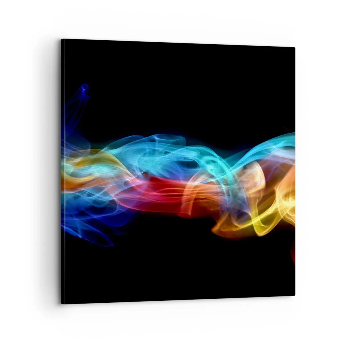 Quadro em tela - Dança da névoa em arco-íris - 60x60 cm