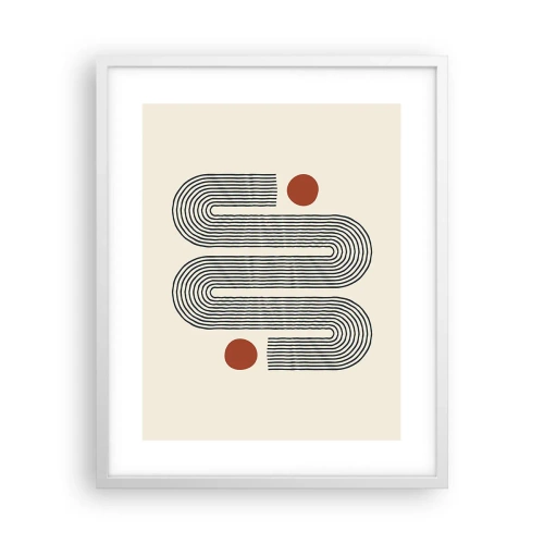 Pôster em moldura branca - Do início ao fim - 40x50 cm