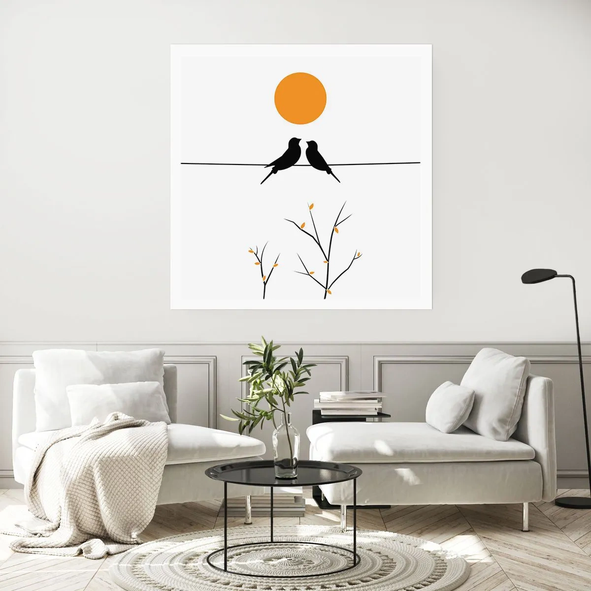 Pôster - A noite dos rouxinóis - 60x60 cm