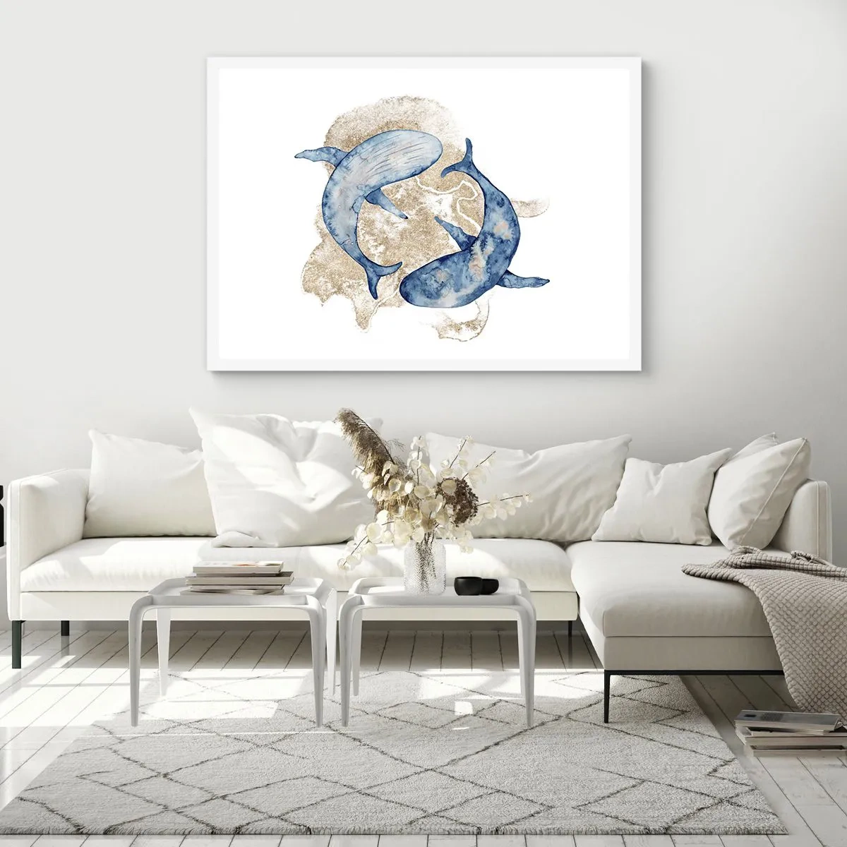 Pôster em moldura branca - Amizade ou amor? - 40x30 cm