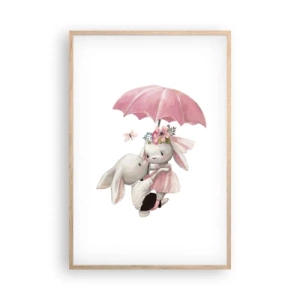 Pôster com moldura de carvalho claro - Isso é amor - 61x91 cm