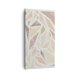 Quadro em tela - Composição de vitral - 55x100 cm