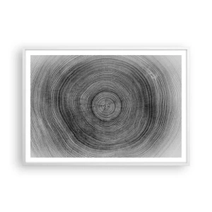 Pôster em moldura branca - Sinal dos tempos - 100x70 cm