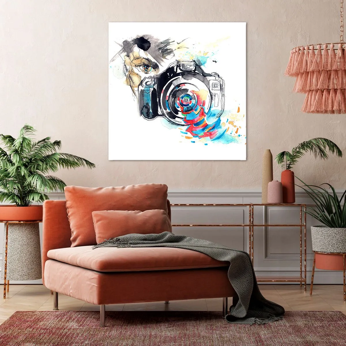 Quadro em tela - No olho da lente - 40x40 cm