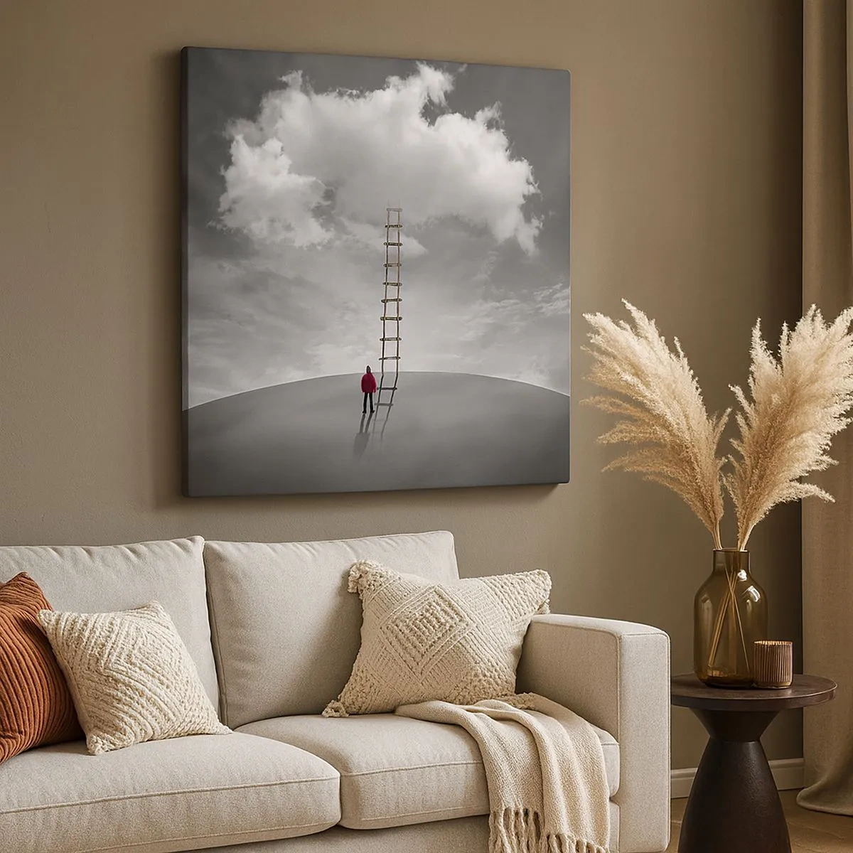 Quadro em tela - Tudo é possível - 30x30 cm