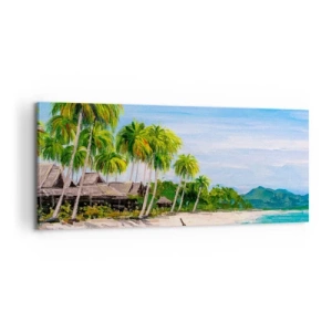Quadro em tela - Um sonho exótico - 120x50 cm