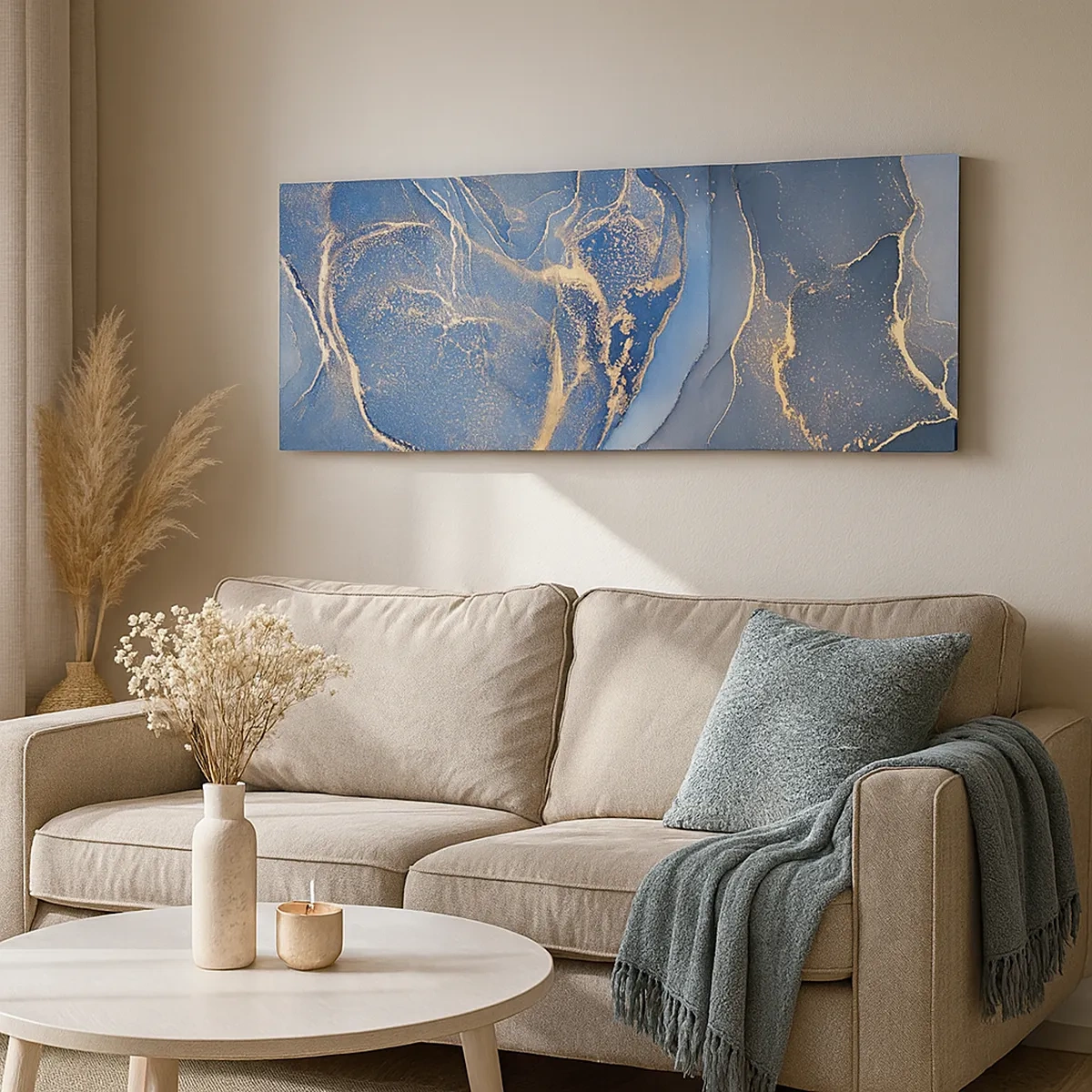 Quadro em tela - Pó dourado - 30x30 cm