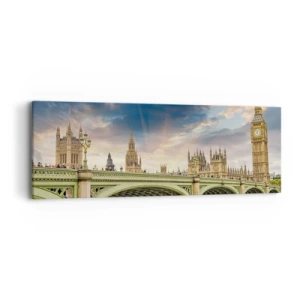 Quadro em tela - O tempo parou no Império - 90x30 cm