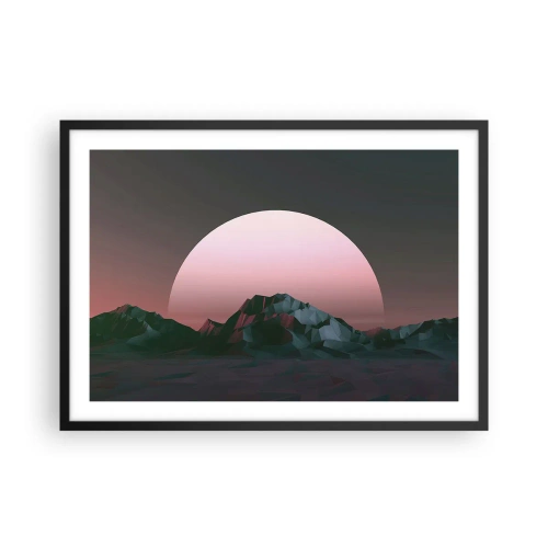 Pôster com moldura preta - Numa galáxia vizinha - 70x50 cm