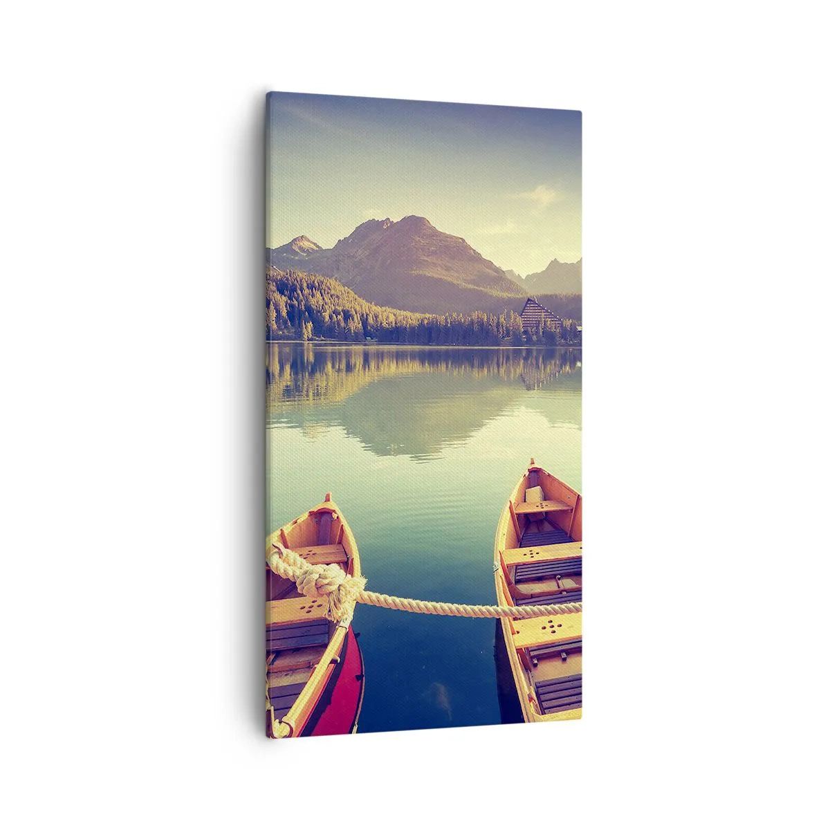 Quadro em tela - Viver de acordo com as suas leis - 55x100 cm