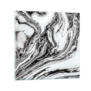 Quadro em vidro - No princípio, era o caos - 30x30 cm