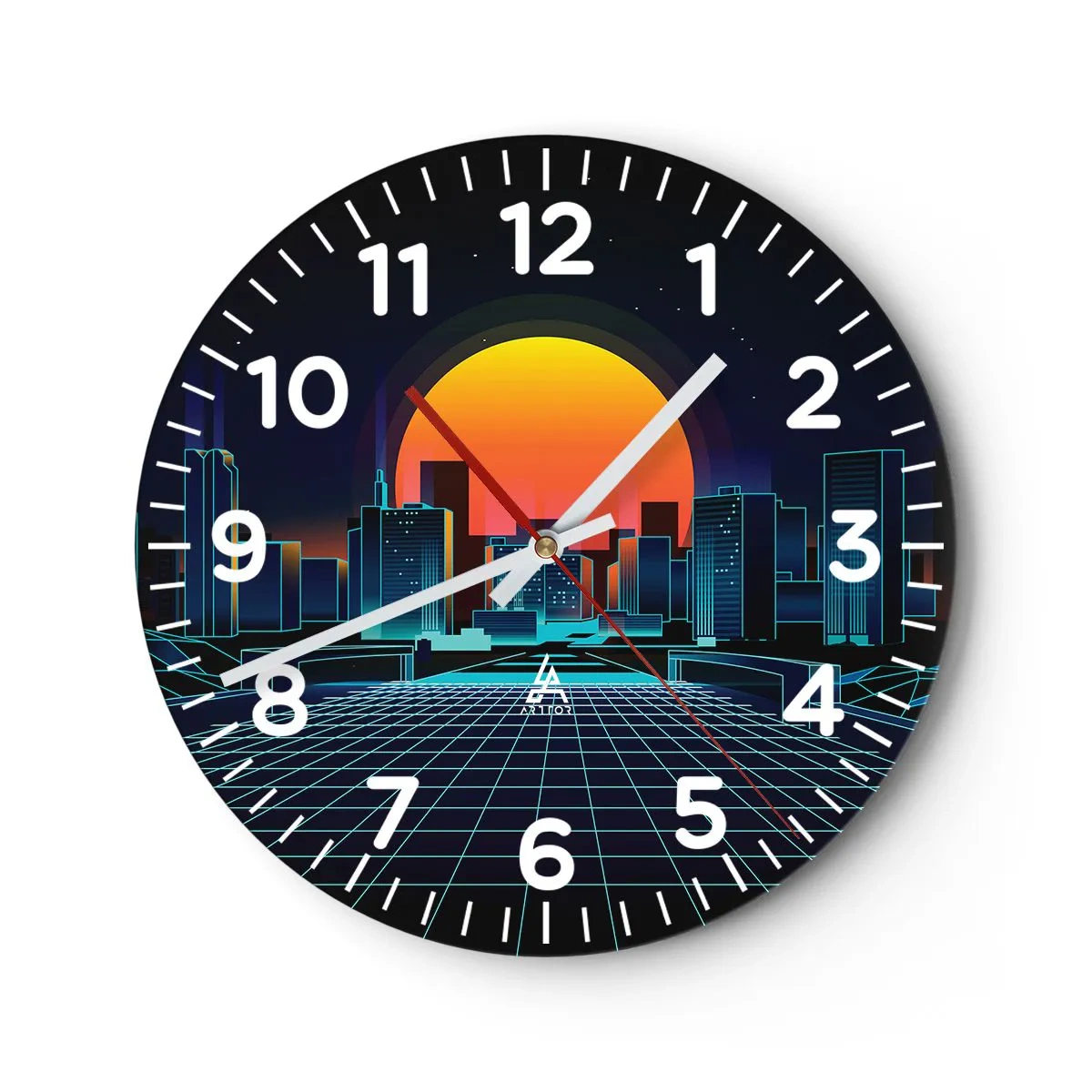 Relógio de parede - Relógio em vidro - Ainda quer ir para o mundo real? - 30x30 cm